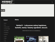 Tablet Screenshot of herbec.pl
